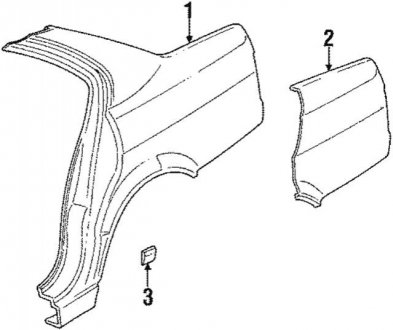 Крыло Л Зд BMW 41008110943