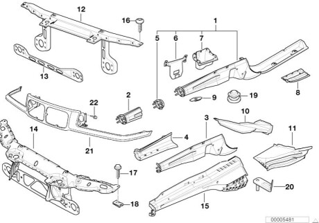 Панель передняя BMW 41118144039