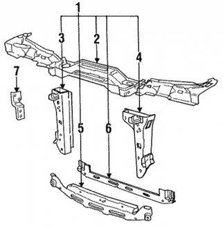 Панель передняя BMW 41131935805