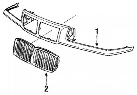 Насадка, решетка радиатора BMW 41331977940