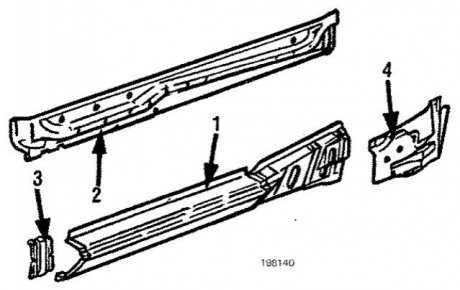 Накладка порога BMW 41351935897