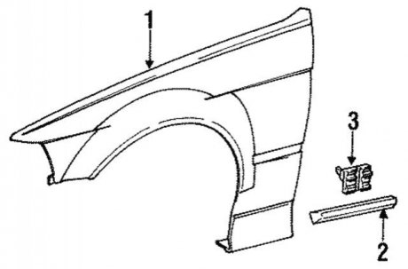 Крило переднє BMW 41351977875