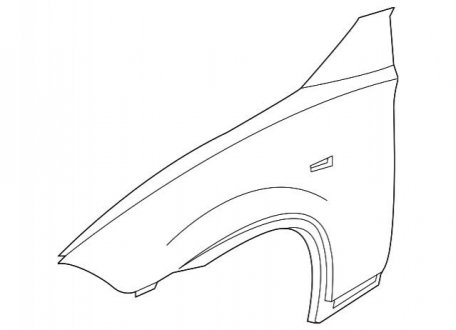 Крило переднє BMW 41353405921