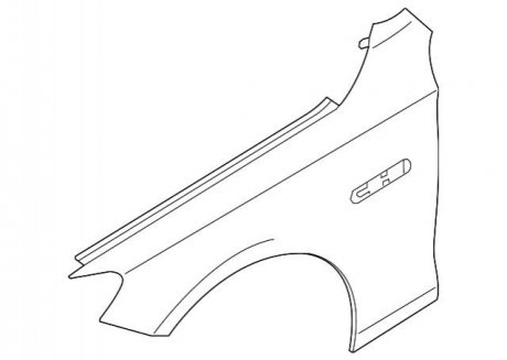 Крило переднє BMW 41355A03257