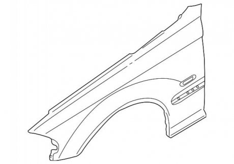 Крило переднє BMW 41357042323