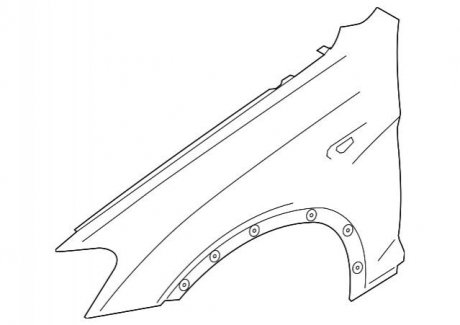 Крыло П Пд BMW 41357267324