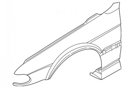 Крыло переднее BMW 41358157625