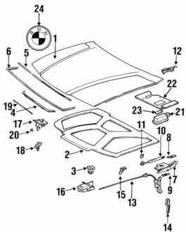 Петля капота BMW 41618135070