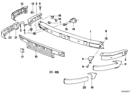 Облицювання бампера BMW 51111888270