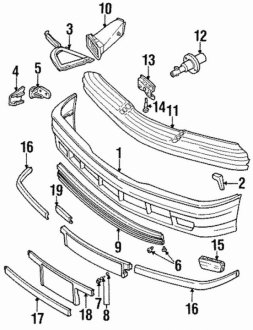 Облицювання бампера BMW 51111960857