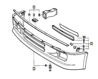 Дооснащ Пр сполерЕ30 BMW 51112239709