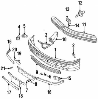 Підсилювач бампера BMW 51112267451