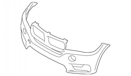 Накладка на бампер BMW 51116994081