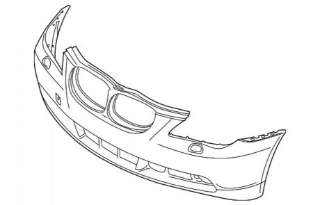 Бампер передній/задній BMW 51117111740