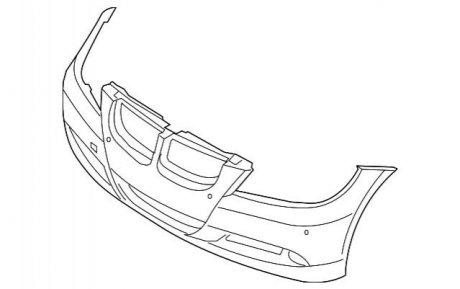 Бампер E90/91 Пд оми BMW 51117170052