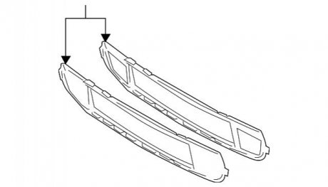 Решетка радиатора BMW 51117171345