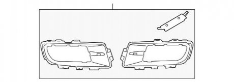 Облицовка, противотуманная фара BMW 51117172450