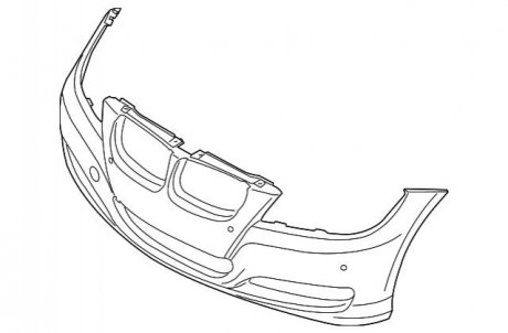 Накладка на бампер BMW 51117226709