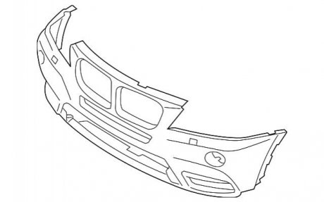 Бампер передній/задній BMW 51117261188