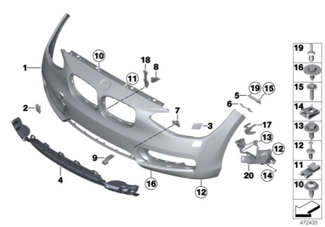 Кріплення опори BMW 51117296330