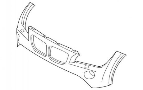 БАМПЕР ПЕРЕДНИЙ ГРУНТ БЕЗ Ф/О BMW 51117345031
