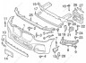 Кріплення бампера переднього BMW 51117399982 (фото 4)