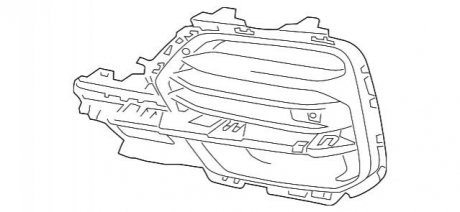 Решітка бок Л BMW 51117449687