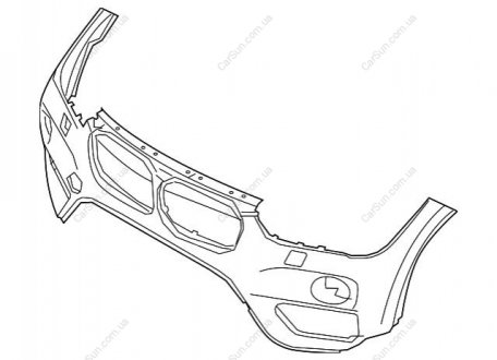 Личкування бамп Пд BMW 51117453566