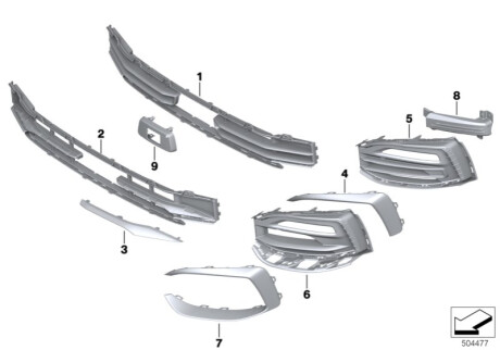 Оригинальная запчасть BMW 51117459717