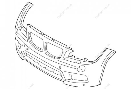 Накладка на бампер BMW 51118039388