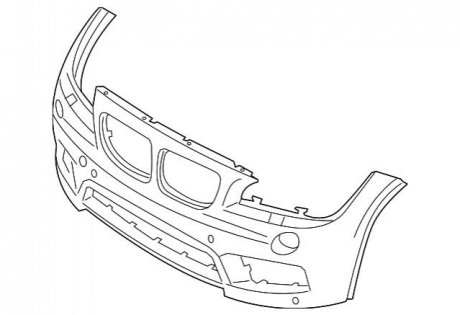 Бампер передний/задний BMW 51118039479