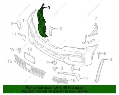 Облицовка бампера BMW 51118061130