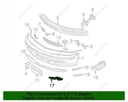 Облицовка бампера BMW 51118204357