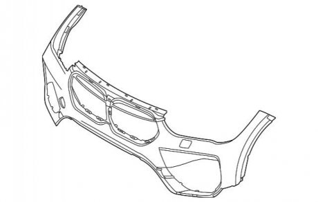 Накладка на бампер BMW 51119451691