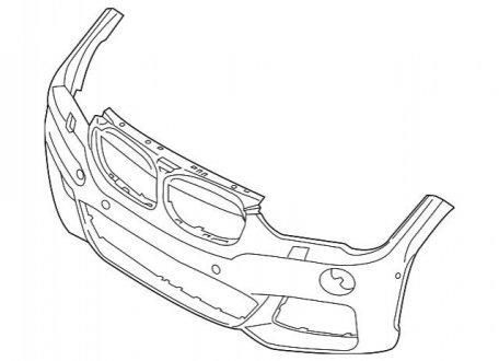 Накладка на бампер BMW 51119883764