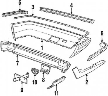 Планка захисна BMW 51121944184