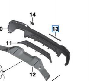 Облицювання бампера BMW 51122412407