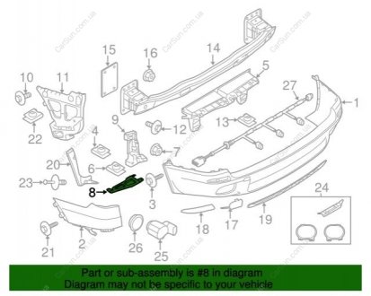 Облицовка бампера BMW 51127226938