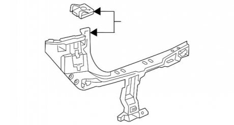 Крепление бампера П Зд BMW 51127381120