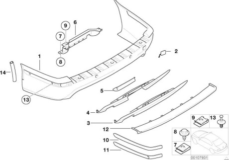 Накладка BMW 51127901492