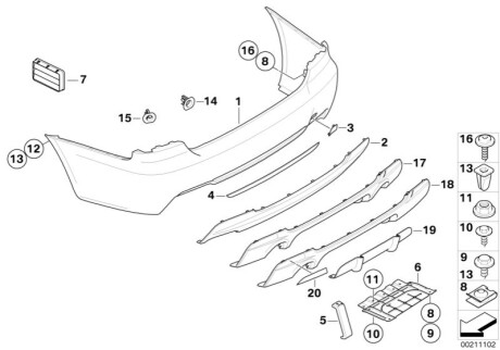 Крепление BMW 51128044388