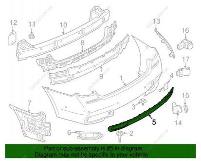 Облицювання бампера BMW 51128061150