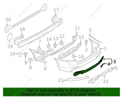 Облицювання бампера BMW 51128064718