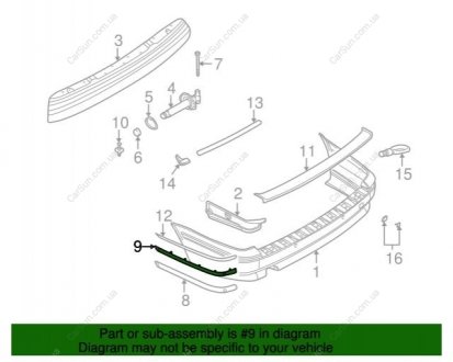 Облицовка бампера BMW 51128184511