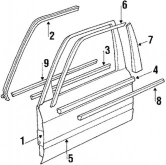 Захисна планка дверей BMW 51131904770