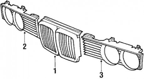 Решетка радиатора BMW 51131938425