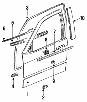 Рем вставка дверей BMW 51131960732