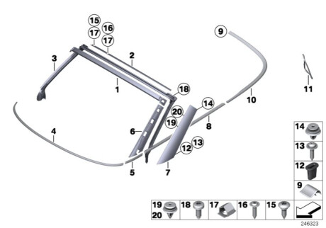 Накладка фари BMW 51132752244