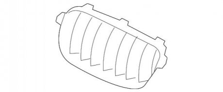 Решітка CHROM л. Е8 BMW 51133414903