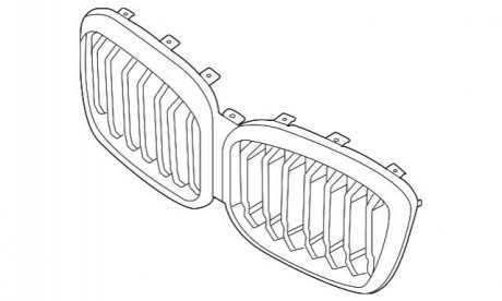 Верхняя решетка BMW 51135A20763
